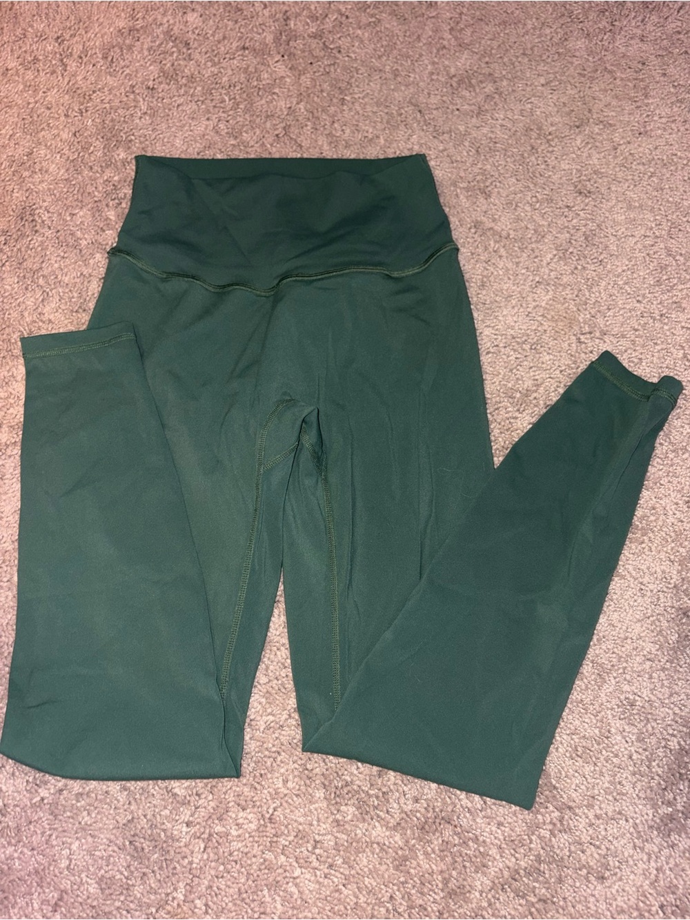 Amazon Women's Dark Green High-Waist Leggings